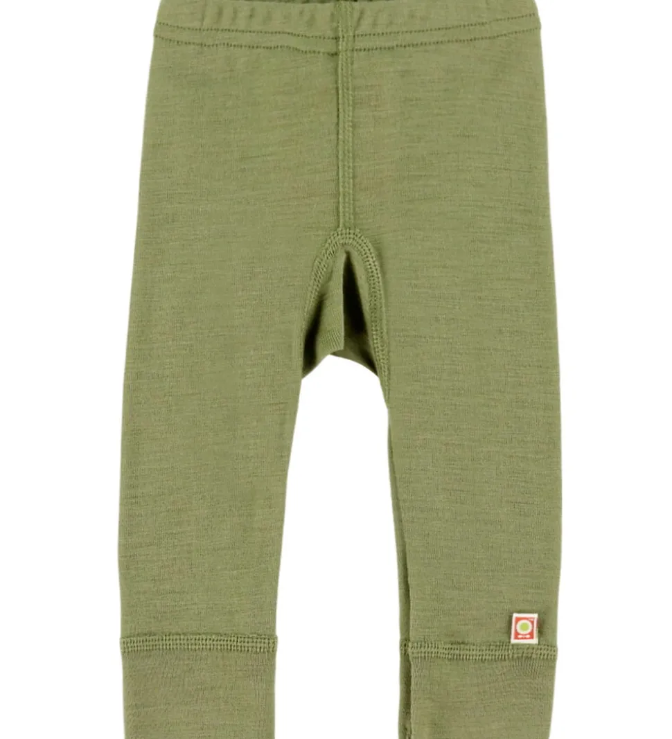Katvig Leggings - Uld - Lysegrøn