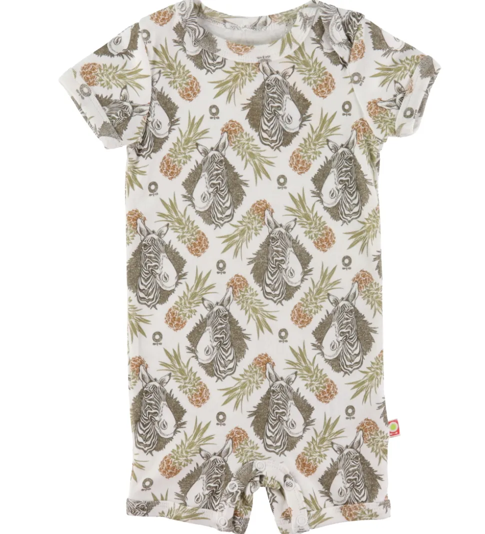 Katvig Sommerdragt - Hvid m. Tropisk Mønster