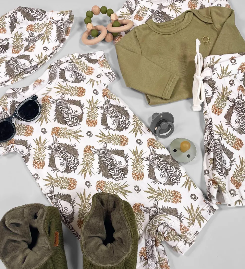 Katvig Sommerdragt - Hvid m. Tropisk Mønster