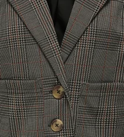 Kids Only Blazer - KogFine - Seal Brown/Libra Checks