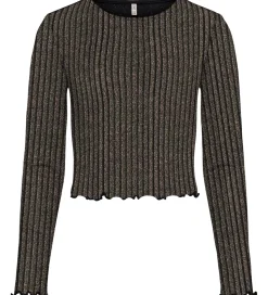 Kids Only Bluse - KogQueen - Black/Lurex Light Gold/Silver