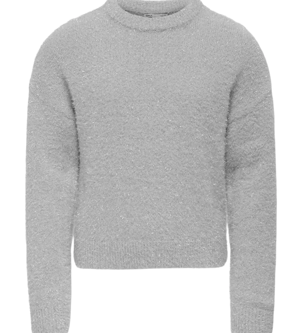 Kids Only Bluse - Strik - KogPiumo - Silver Glitter