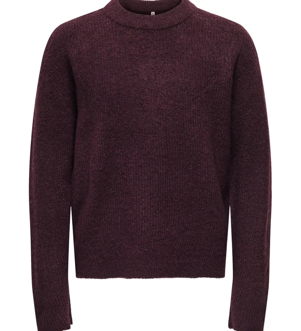 Kids Only Bluse - Strik - KogCamilla - Winetasting/Melange