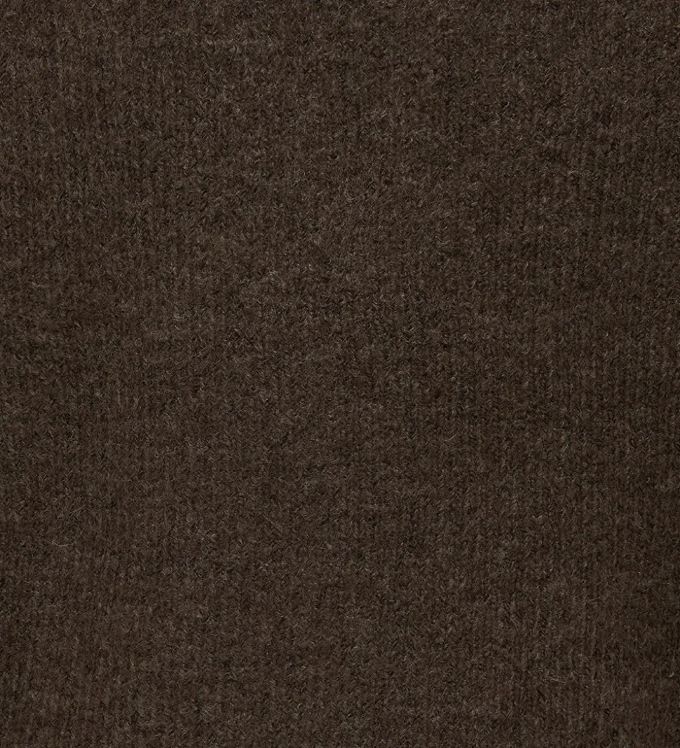 Kids Only Bluse - Strik - KogCamilla - Black Coffee/ Melange