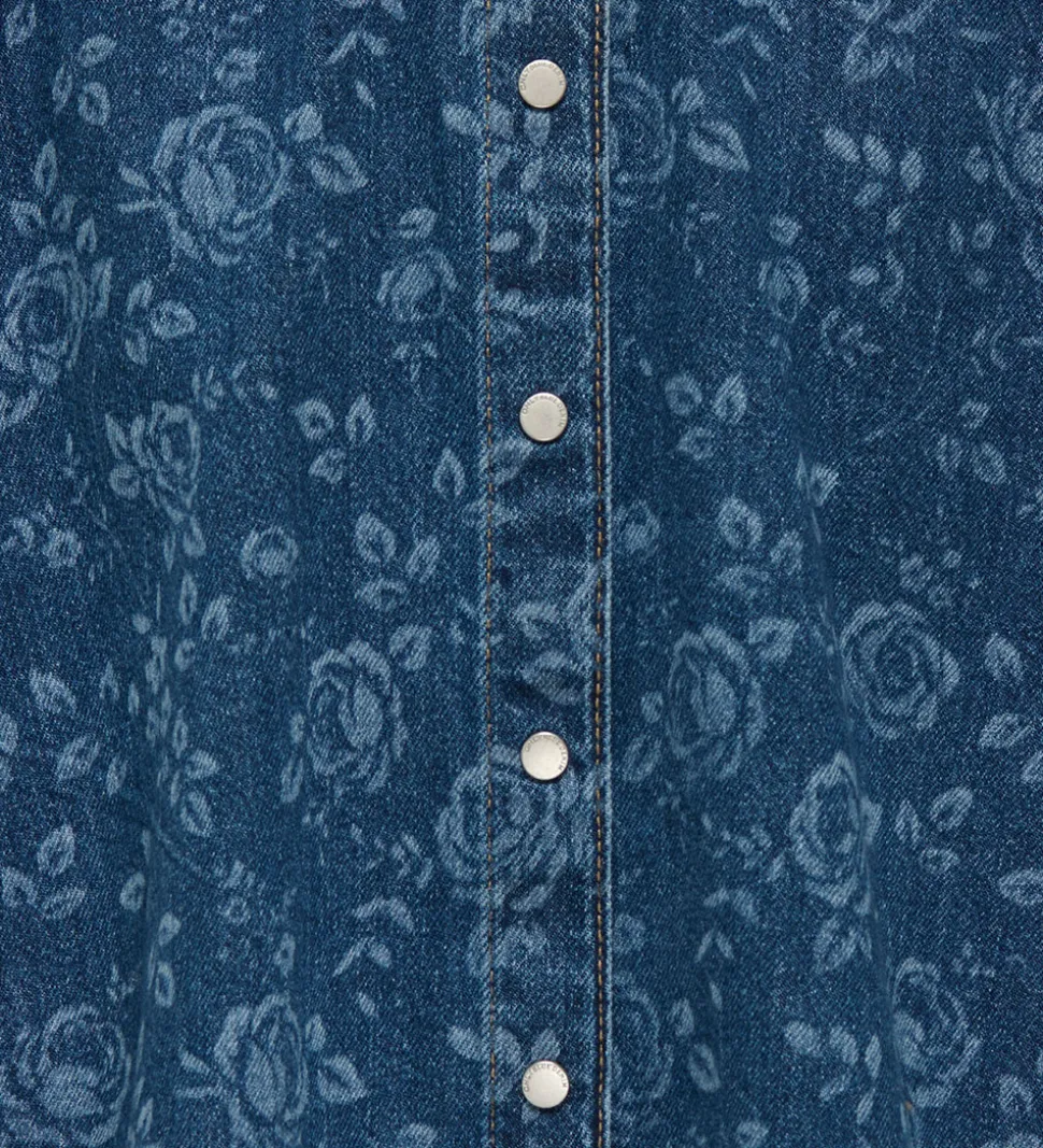 Kids Only Denimjakke - KogGrace - Medium Blue Denim/Rose