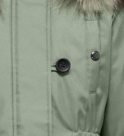 Kids Only Jakke - Noos - KogIris - Desert Sage/Fur Light Grey