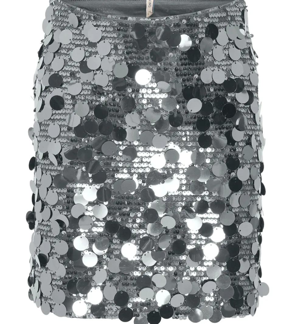 Kids Only Nederdel - KogJadel - Silver/w. Silver Sequins