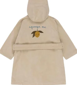 Konges Sløjd Badekåbe m. Broderi - Terry - Lemon