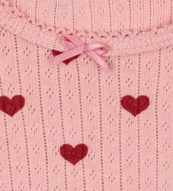 Konges Sløjd Body l/æ - Minnie - Amour Rouge m. Hulmønster