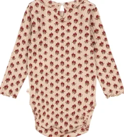 Konges Sløjd Body l/æ - Rib - Nia - Ruby Rose m. Hulmønster