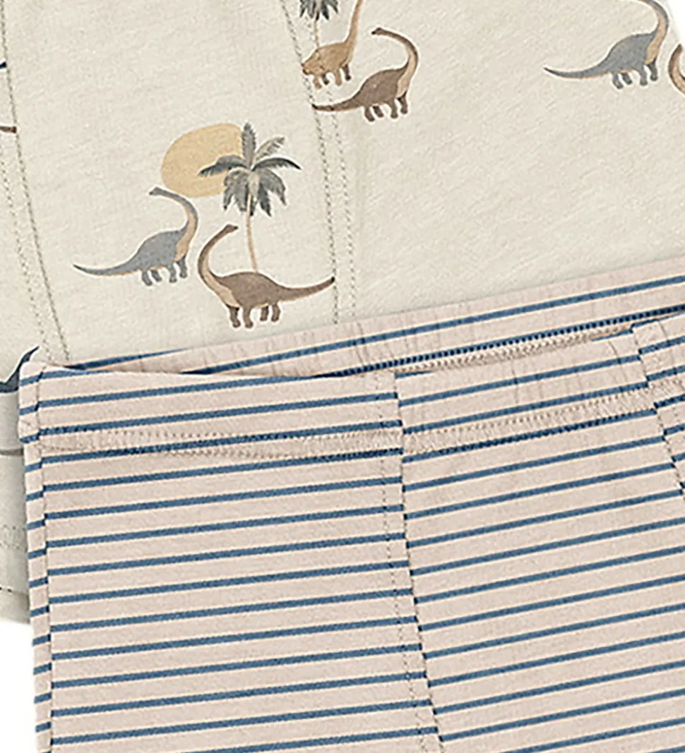 Konges Sløjd Boxershorts - 2-pak - Gots - Kubi/Stripe Bluie