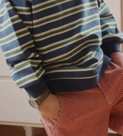 Konges Sløjd Bukser - Denim - Luc - Milk Rouge Stripe