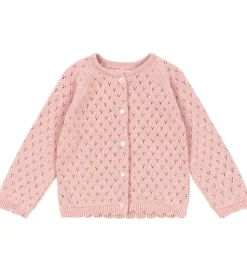 Konges Sløjd Cardigan - Strik - Mellow Rose m. Hulmønster