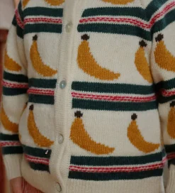 Konges Sløjd Cardigan - Uld/Polyamid - Billi - Banana