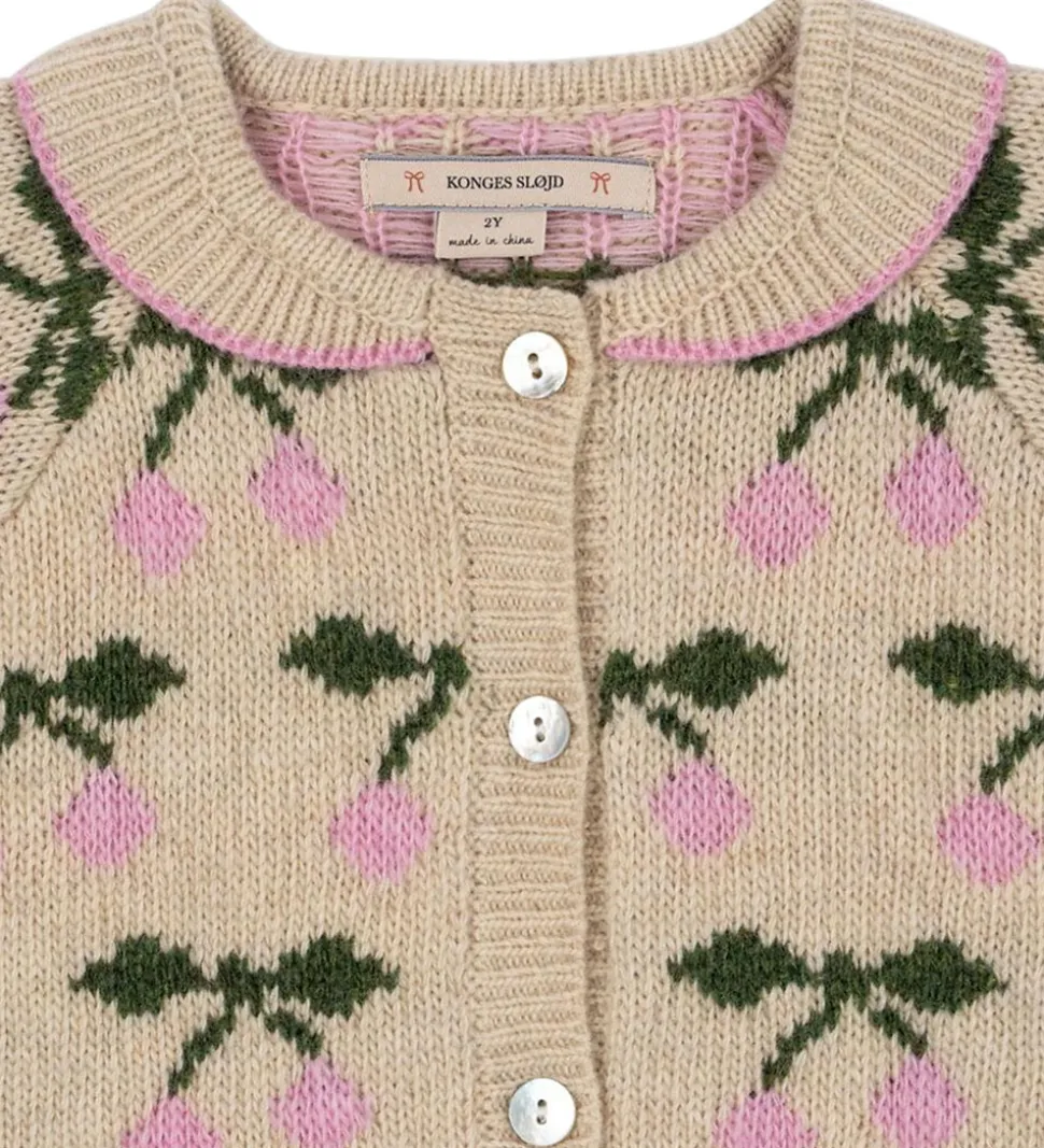 Konges Sløjd Cardigan - Uld - Strik - Belou - Cherry