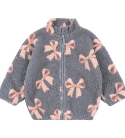 Konges Sløjd Fleecejakke - Jody Teddy - Bella Blue Bow