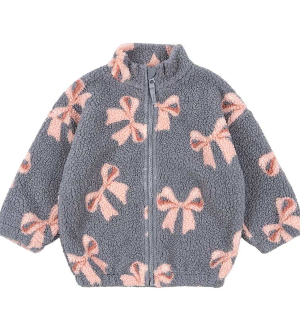 Konges Sløjd Fleecejakke - Jody Teddy - Bella Blue Bow