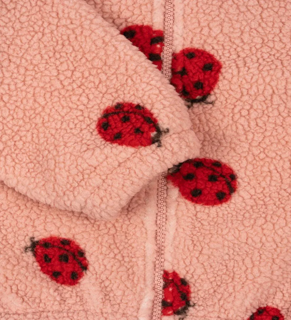 Konges Sløjd Fleecejakke - Jody Teddy - Ladybug Pink