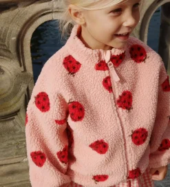 Konges Sløjd Fleecejakke - Jody Teddy - Ladybug Pink