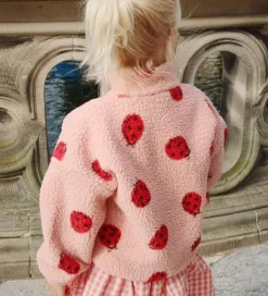 Konges Sløjd Fleecejakke - Jody Teddy - Ladybug Pink