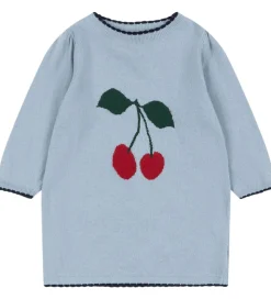 Konges Sløjd Kjole - Bomuld/Uld - Strik - Alexa - Blue Fog