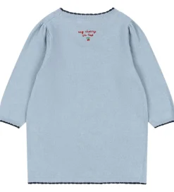 Konges Sløjd Kjole - Bomuld/Uld - Strik - Alexa - Blue Fog