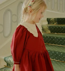 Konges Sløjd Kjole - Coeur Collar - Red Dahlia