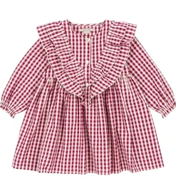Konges Sløjd Kjole - Kim - Sangria/Butter Check