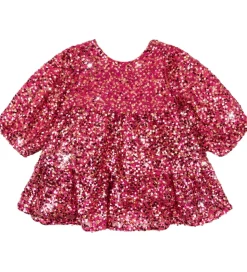 Konges Sløjd Kjole - Lila Sequin Bow - Sparkling Sangria