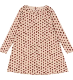 Konges Sløjd Kjole - Rib - Nia - Ruby Rose m. Hulmønster