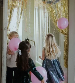 Konges Sløjd Kjole - Rosie - Bel Air Blue m. Pailletter