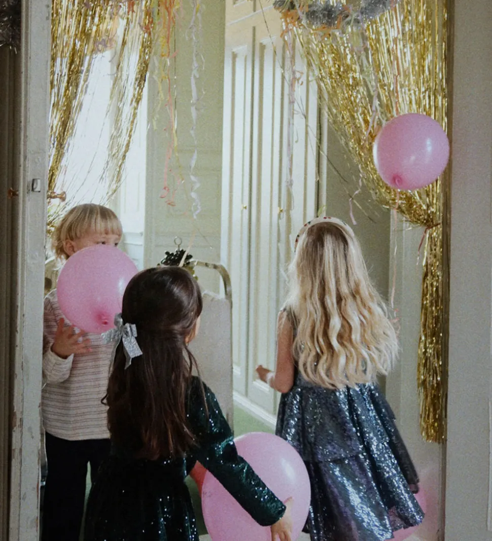 Konges Sløjd Kjole - Rosie - Bel Air Blue m. Pailletter