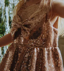 Konges Sløjd Kjole - Rosie - Smoke Gray m. Pailletter