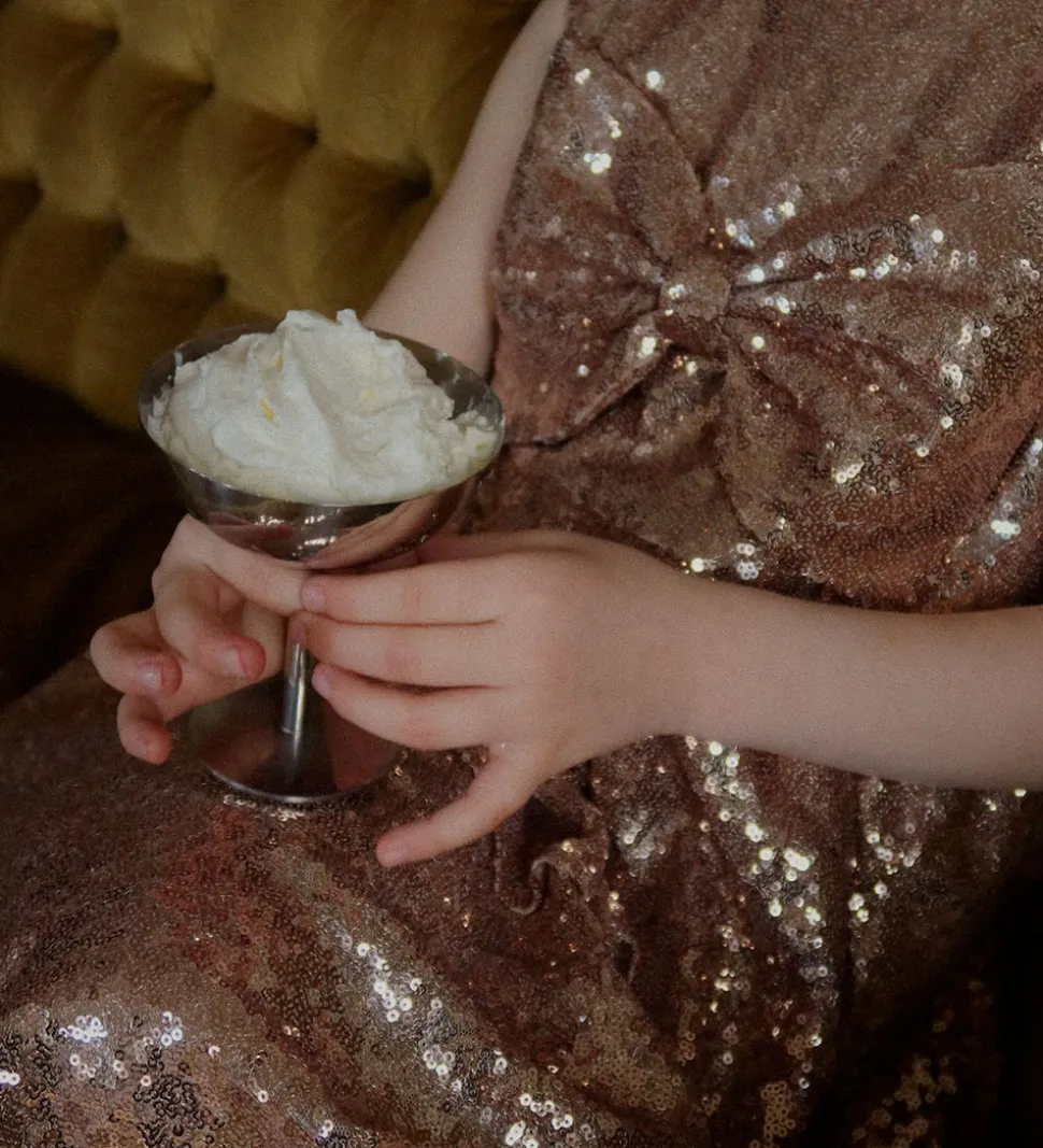 Konges Sløjd Kjole - Rosie - Smoke Gray m. Pailletter