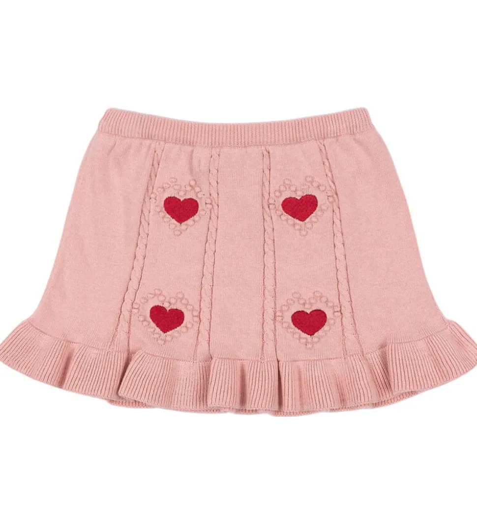 Konges Sløjd Nederdel - Strik - Soleil - Silver Pink