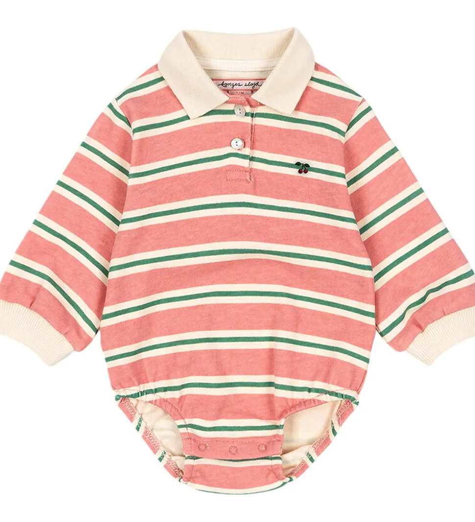 Konges Sløjd Polobody l/æ - Spotty - Blush Bound Stripe