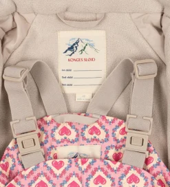 Konges Sløjd Regntøj m. Seler/Fleece - Palme - Felice Rose