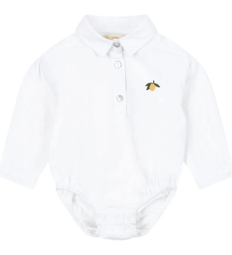 Konges Sløjd Skjortebody l/æ - Ray - Optic White