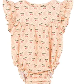 Konges Sløjd Sommerdragt - Musselin - Coco - Cherry Pink Motif