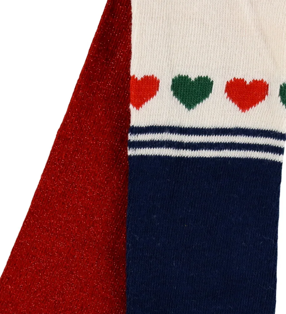 Konges Sløjd Strømpebukser - 2-pak - Heart Mix