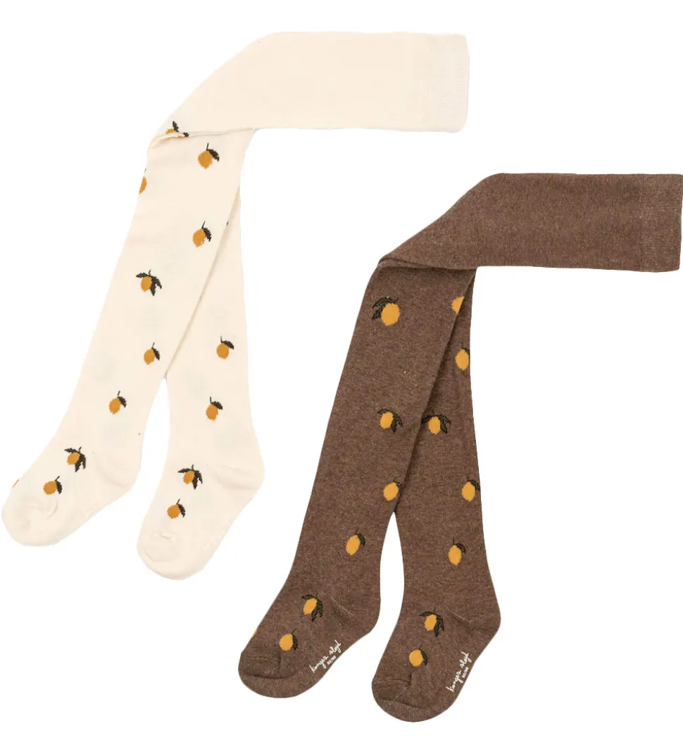 Konges Sløjd Strømpebukser - 2-pak - Lemon