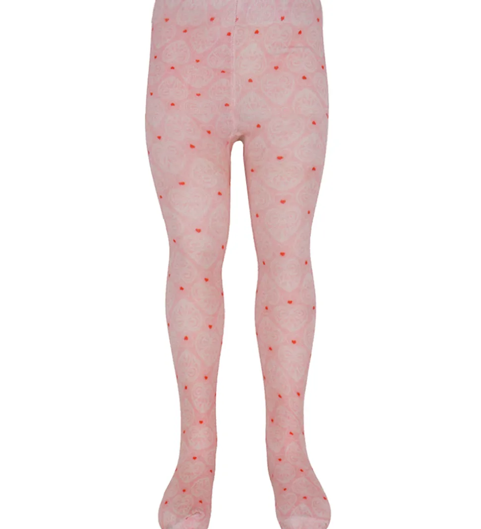 Konges Sløjd Strømpebukser - 2-pak - Fiola - Lacy Print