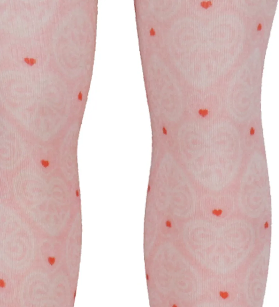 Konges Sløjd Strømpebukser - 2-pak - Fiola - Lacy Print