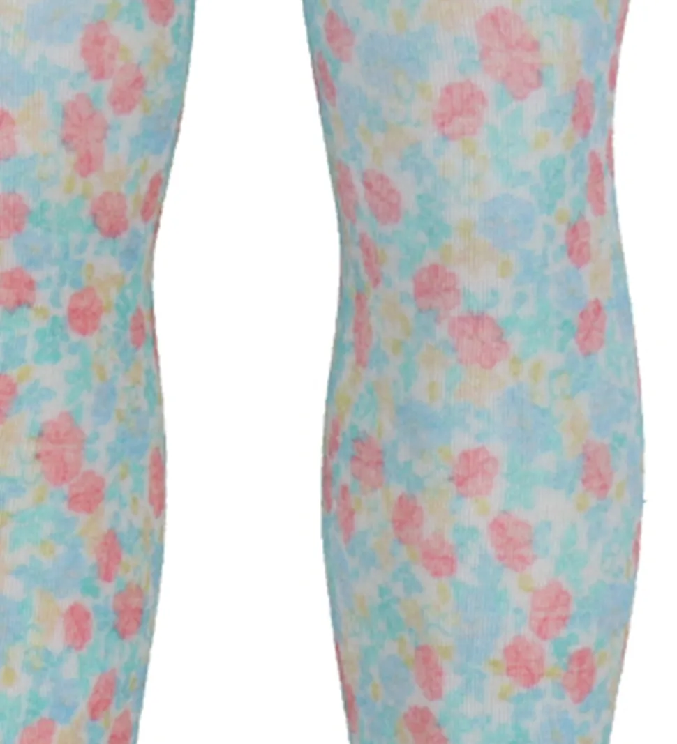 Konges Sløjd Strømpebukser - 2-pak - Fiola - Lacy Print