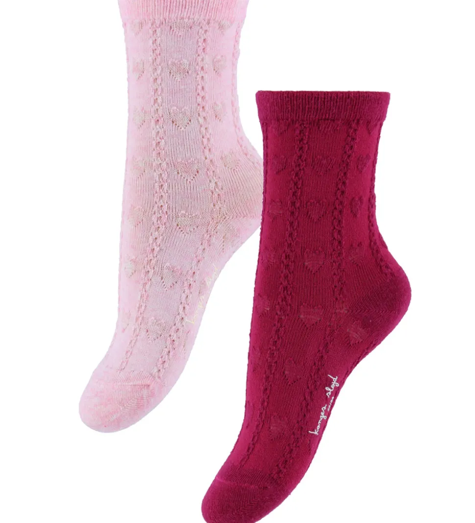 Konges Sløjd Strømper - 2-pak - Heart Mix
