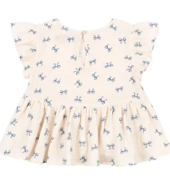 Konges Sløjd Top - Musselin - Coco - Bow Bleu