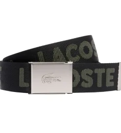 Lacoste Bælte - Jaquard Webbing - Noir Escadron