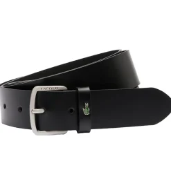 Lacoste Bælte - Læder - Sort