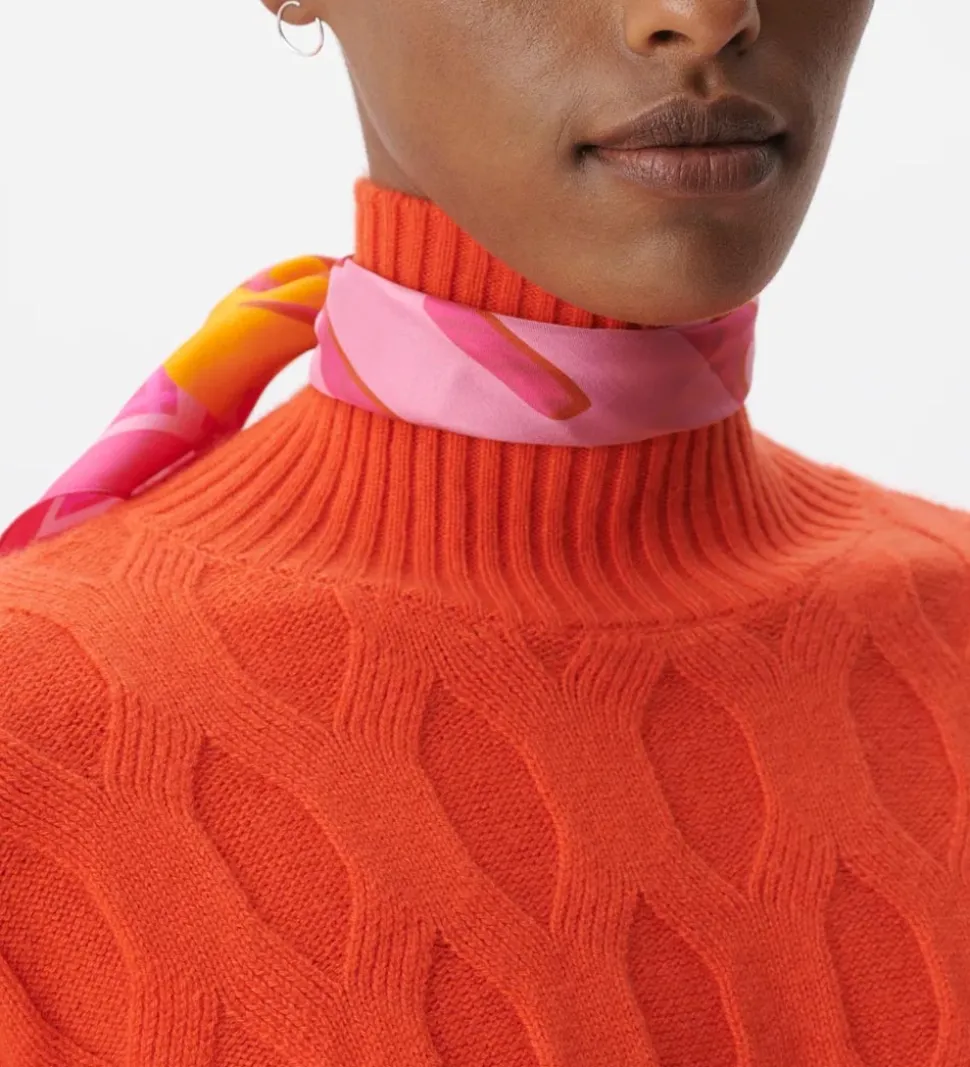 Lala Berlin Tørklæde - Cube Ahrina - 50x50 - Treasure Dragonfrui