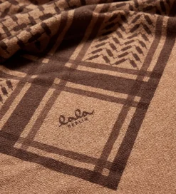 Lala Berlin Tørklæde - Triangle Trinity Classic M - Beige